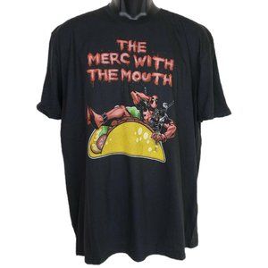 Marvel T Shirt Deadpool XL Black Merc Taco